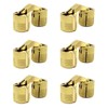 MIAO JIN 6Pcs 10mm Brass Barrel Hinges Hidden Invisible Cabinet