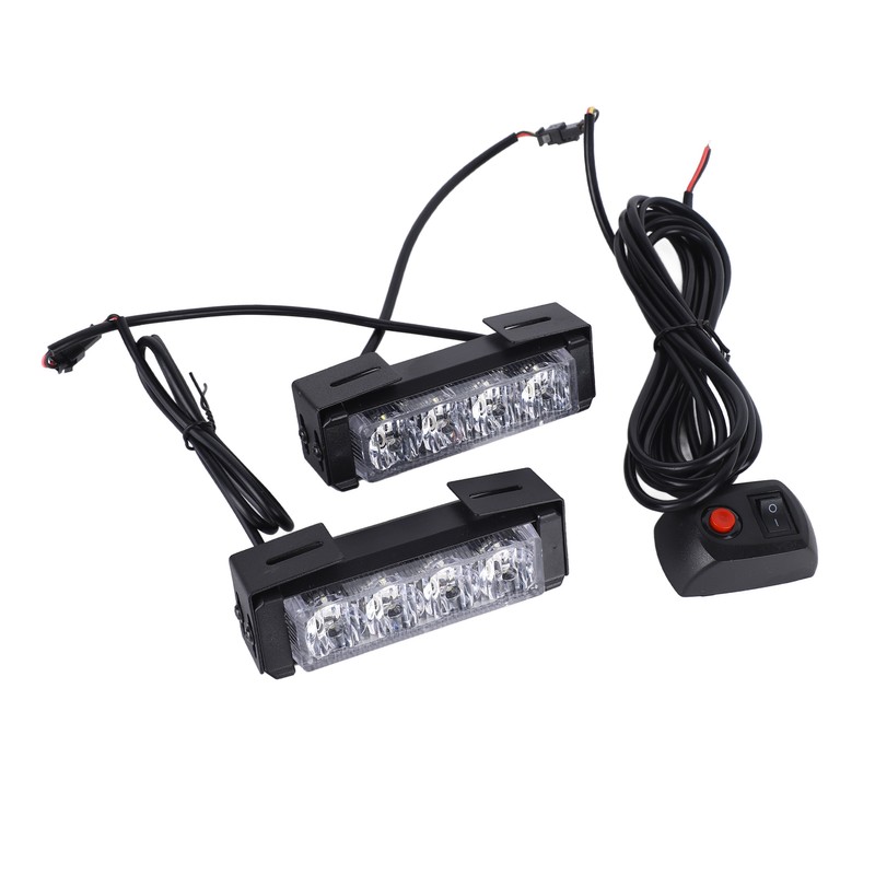 24W 12V 8LED Strobe Lights Bar High Brightness Warning Caution