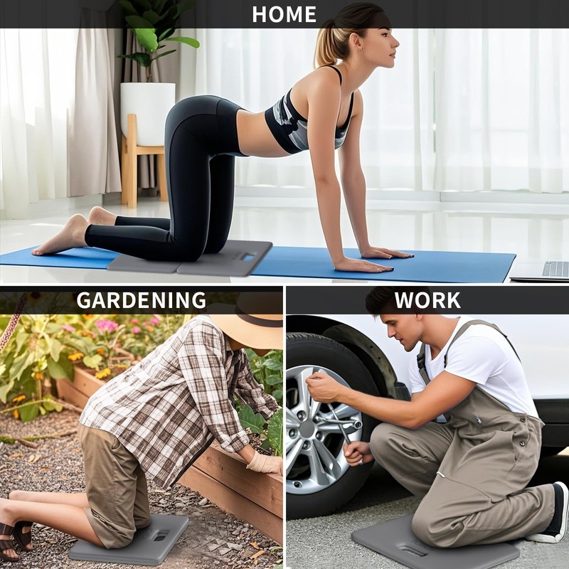 Foldable Yoga Knee Pads Cushion, Knee Mat for Man Woman