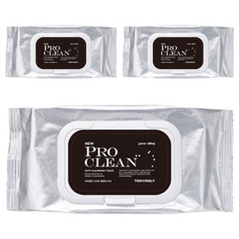 Tony Moly ProClean Soft Cleansing Tissue, 50 sheets, 3 pcs / 토니모리 프로클린 소프트 클렌징 티슈, 50매입, 3개