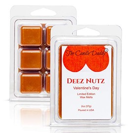 Deez Nutz Limited Valentine's Day Edition - 2 oz Wax Melt- 6 Cubes- Banana Nut Bread Scent, Gift for Women, Men, BFF, Friend, Wife, Husband, I Love You, Him or Her Adult Funny Present
