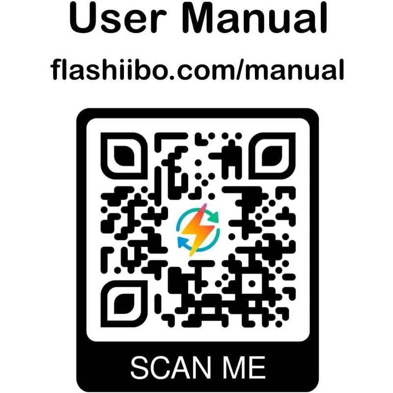 Flashiibo Fob v1 Black, NFC Tag Emulator, 1 Save Lot,