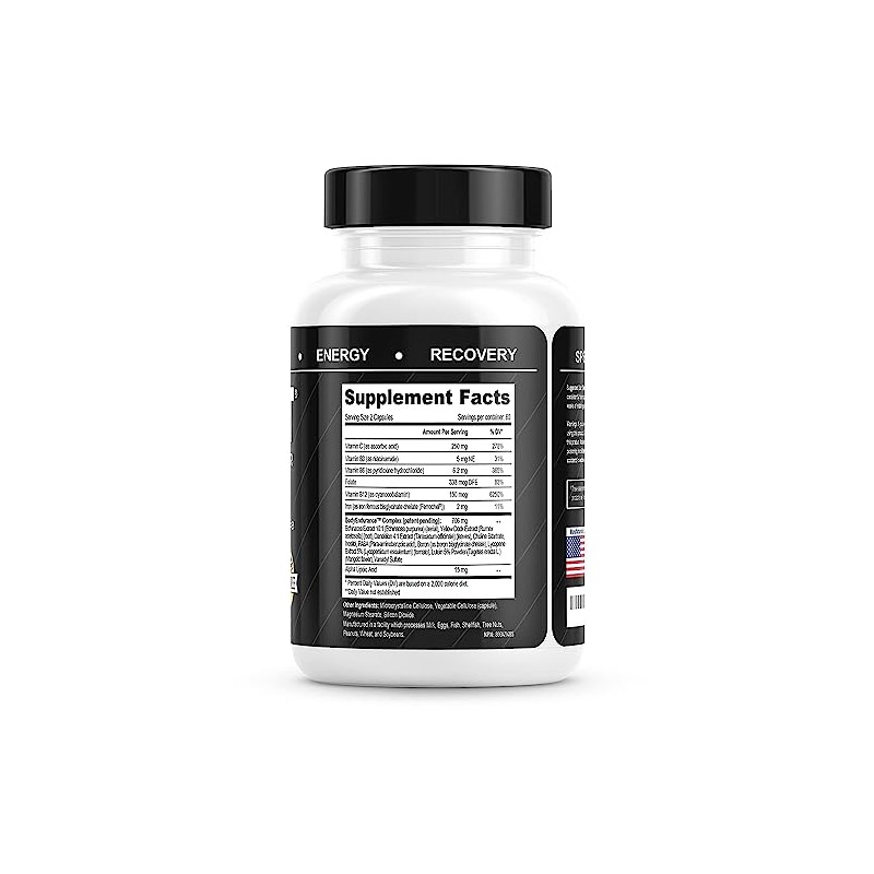 Natural Blood Builder Iron Supplement. RBC Support Made in USA