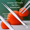 Professional Chef Plating Tweezers, 16cm/6.3-Inches Set of 3 (Straight, Curved