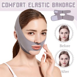 AWOGIPD V Face Masks, Reusable V-Line Mask, Double Chin Remover, Face Tape, Face Lifting Tape, Double Chin Remover, Double Chin Removal, V Line Lifting Mask