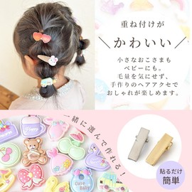 MY mama Hairpin Mini Small Hair Clip 2 Sizes Silver Gold Baby Small Yat Copin Handmade Handmade ([3657-1] Small Gold 5 Pieces)