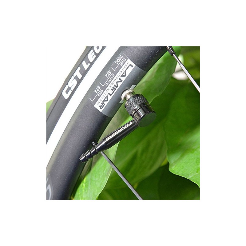 FOURIERS Bicycle Disc Wheel Valve Adapter for Presta Valve 90