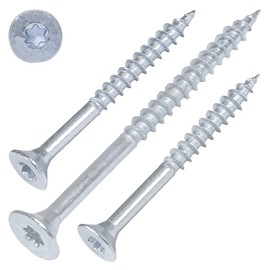 SCREW REBEL TX25 Chipboard Screws 5.0 x 40 mm Pack of 200 Blue Galvanised Torx ECO Series with Countersunk Head Partial Thread