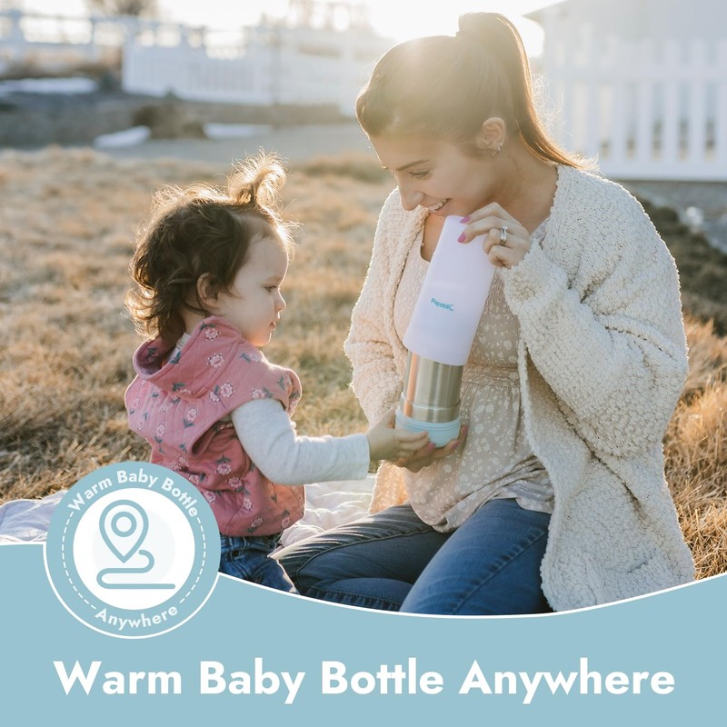 Papablic Portable Travel Baby Bottle Warmer On The Go, Fits