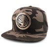 Trendy Apparel Shop Metal Mexico Eagle Decorated Flatbill Snapback Baseball