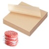 sourcing map 500 Pcs Unbleached Parchment Paper Baking Sheets Squares,