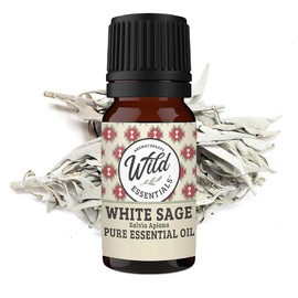 Wild Essentials White Sage 100% Pure Essential Oil - 10ml, Premium Grade, Made and Bottled in The USA, Cleansing, Purifying, Relaxing