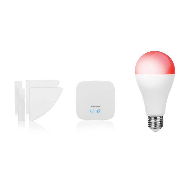 Smartwares Smart Home Pro | Funk Alarm Set inklusive Basistation,