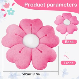 ODIWEN Flower Floor Cushion, Seat Cushion, Flower Floor Cushion, Seat Cushion, Cute Flower Cushion, Soft Petal Cushion, Flower-Shaped Throw Cushion, Flower Cushion, Floor Cushion, Seat Cushion, Flower