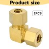 8 mm Angle Compression Fitting, Brass Compression Pipe Fitting, Pneumatic