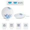 Minh Long Porcelain Plates Set of 6, Blue and White
