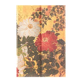 Paperblanks | Natsu | Rinpa Florals | Hardcover Journal | Mini | Lined | Wrap | 176 Pg | 85 GSM