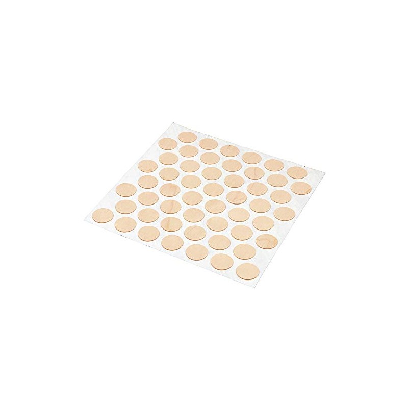 Prime-Line KD 16088 Pine Screw Hole Covers, Self-Adhesive, Real Wood