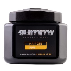 Gummy Professional Plus Hair Gel for Men and Women – Strong Hold Styling Gel for Slick Back Looks, Curls, Braids, Twists, and Edge Control – Clear Gel for Shine, Neat Styles, and Conditioning – 700 ml