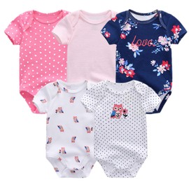 Tone Short-Sleeved Bodysuits for Newborns Baby Boys and Girls 0-3 m/3-6 m/6-9 m/9-12 m Cotton, Owl Girl baby girl bodysuit