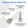 sourcing map 10 Pcs Computer Case Thumb Screws, M3x14 Thread