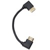 KAUMO HDMI Cable, 0.15m (15cm) Right Angle Terminal (Both Left