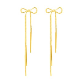 Bow Earrings Ribbon Bow Stud Earrings Cute Bowknot Earrings Jewelry Gifts for Women Teen Girls Gold