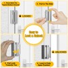 Home Security Door Lock, Upgraded Metal Door Reinforcement Lock, 3"