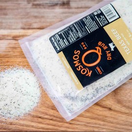 Kosmos Q Texas Beef BBQ Dry Rub, Steak Seasoning with Garlic, Onion, Lemon & Savory Spices for Steak, Beef Ribs, Brisket, Burgers, Chuck Roast, Dry Rub for Smoking & Grilling Meat, 16 Oz Bag