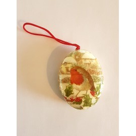 Robin Set of 6 Christmas Tree Bauble Decorations