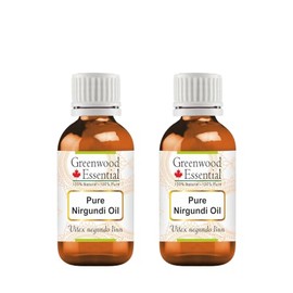 Greenwood Essential Pure Nirgundi Oil (Vitex negundo Linn) (Pack of Two) 30ml X 2 (2 oz)