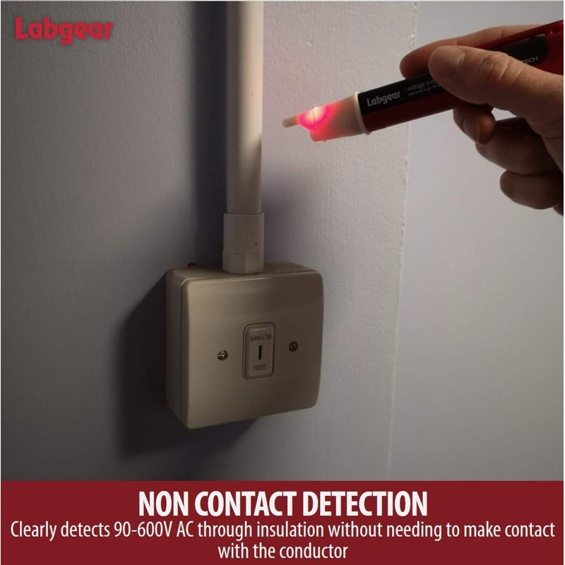 Labgear Voltage Detector Electrical Tester Pen 2-in-1 with LED Torch