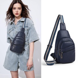 Mroede Fanny Pack - Bolsas cruzadas para mujer, riñoneras para mujer, bolsa de cinturón para mujeres, adolescentes y niñas para viajes escolares, 8-2 Drak Blue