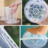 5-Pack Clear Plastic Orchid Pots with Drainage Holes - 14cm