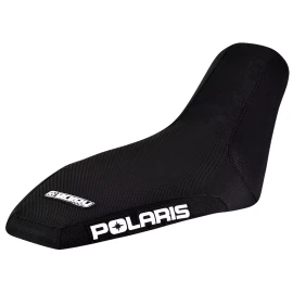 Enjoy Mfg 2004-2006 Polaris Predator 90 Seat Cover ALL BLACK Gripper POLARIS Logo #228B