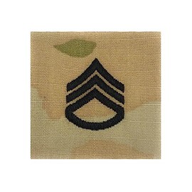 US Army OCP Rank 2x2 Pre Folded Sew-On for Shirt/Coat- Staff Sergeant