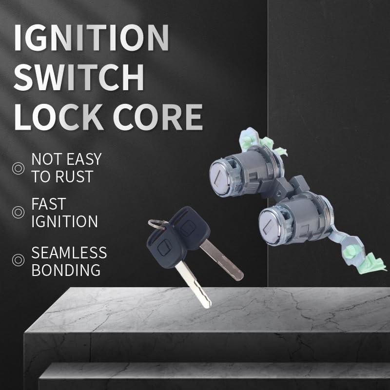 Door lock cylinder with key, Compatible with Honda 1998-2002 Accord,