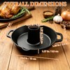 Vertical Cast Iron Chicken Roaster with Drip Pan for Juicy