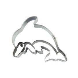 Staedter Tinplate Dolphin Cookie Cutter, Silver, 6.5 cm
