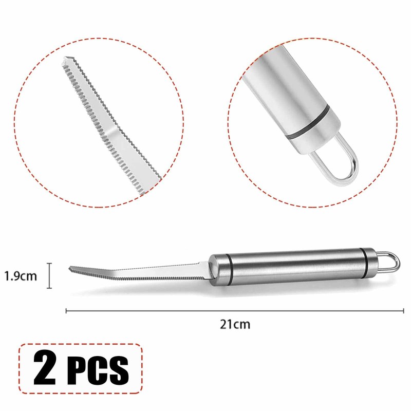 2 Pack Grapefruit Cutter Curved Grapefruit Cutter Stainless Steel Peeler