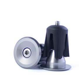 NBIKE Bar End Plugs Bicycle Handlebar End Caps Bike Handlebars for Mountain Bike Road Bike, no Logos, Installation Tool Included (1 Pair, Grey), Small