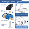 KMS7215 Micro-Adjuster, Compatible with Precision Band Saw Fence, Minimum Adjustment