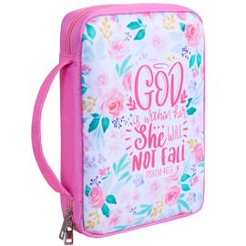 Bible Cover Case for Women Girls Kids Bible Case Large Bible Tote Bag with Handle Bible Journaling Supplies for Kids Bible Cover for Bible Study Accessories Supplies