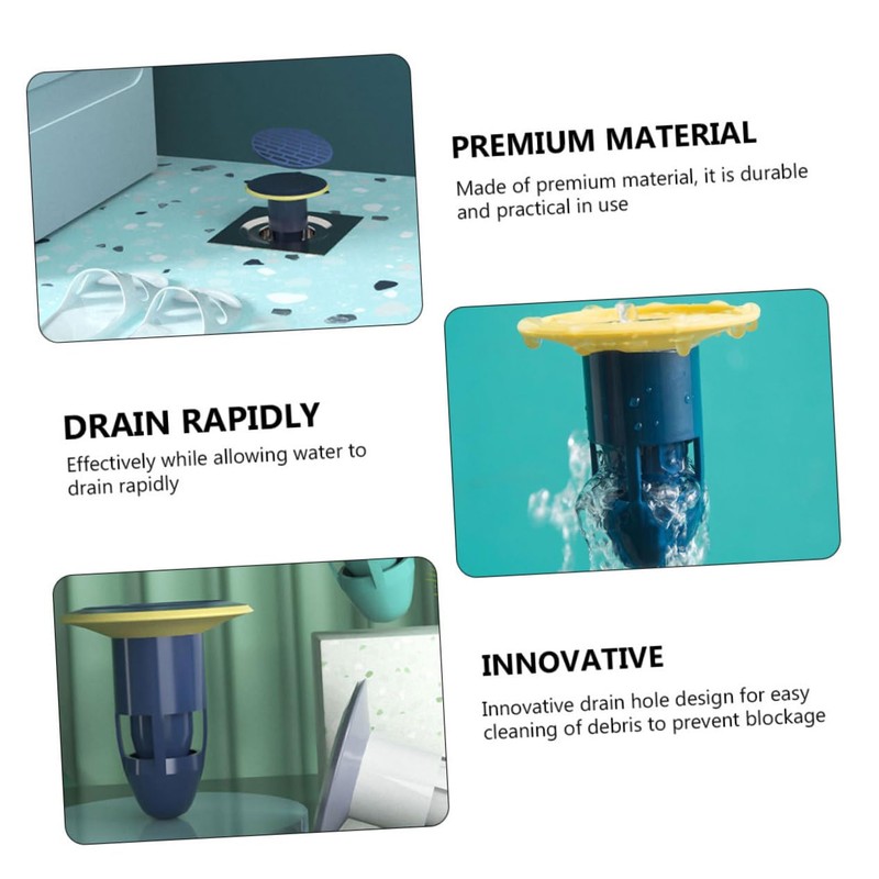 Tofficu 3sets Bathroom Floor Drain Strainer Covers Innovative Sink Filter