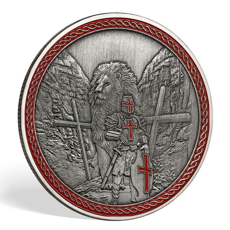AtSKnSK Knights Templar God Be with You Challenge Coin