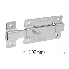 Hermex PAC-37 Flat bar pin 4" chrome finish