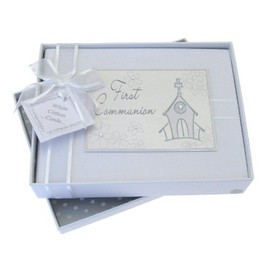 White Cotton Cards First Communion Photo Album, Church