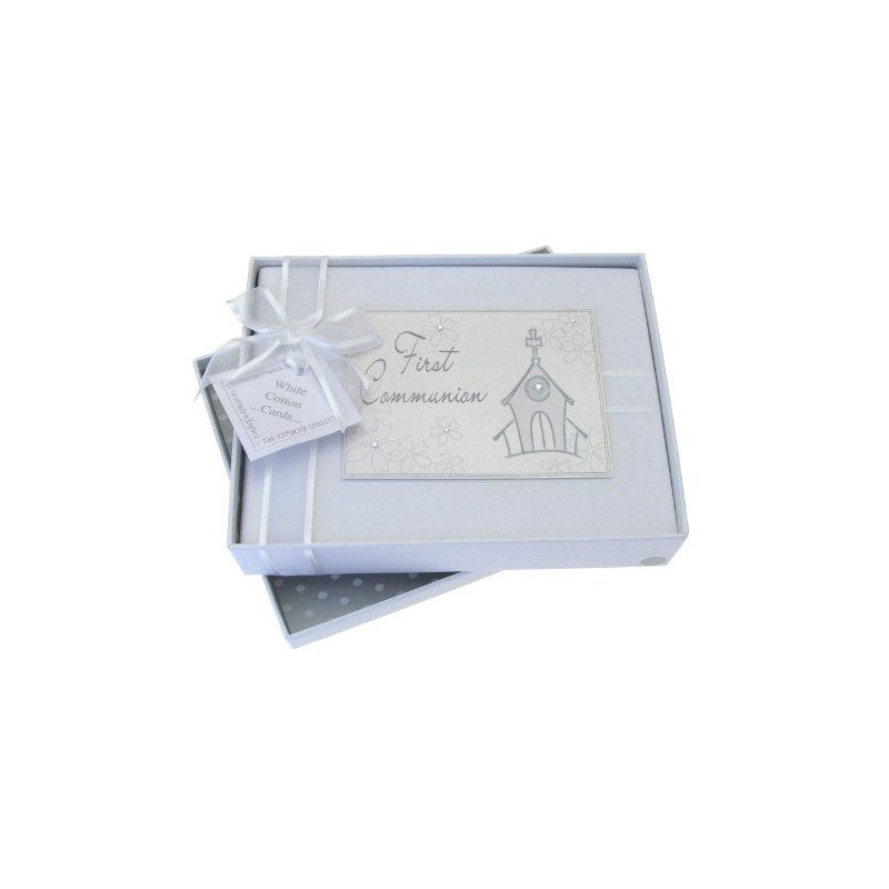 White Cotton Cards First Communion Photo Album, Church
