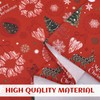 Hapterouse Christmas Tablecloth Rectangle Xmas Table Cover Waterproof Polyester Tablecloth