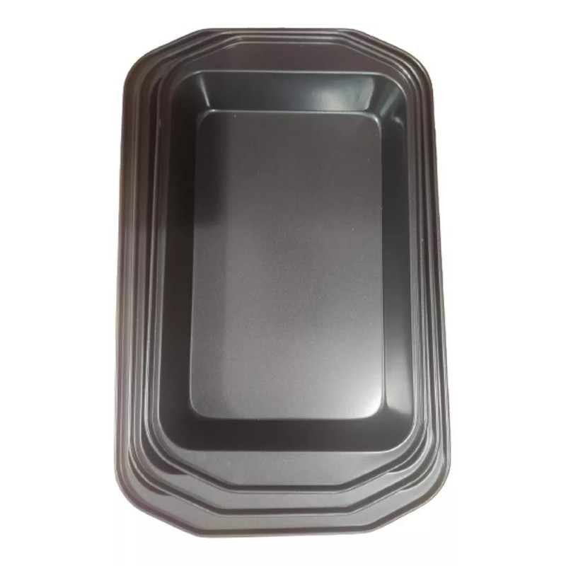 Extreme Beauty 3 Charolas Molde Para Hornear Rectangular Pan Galleta